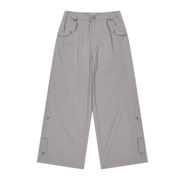 (새상품) 코이세이오 WASHED BUTTON TAB PANTS 강