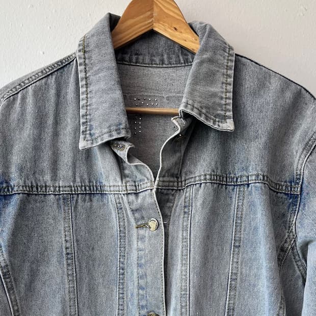 쇼핑몰 여성 루즈핏연청데님자켓