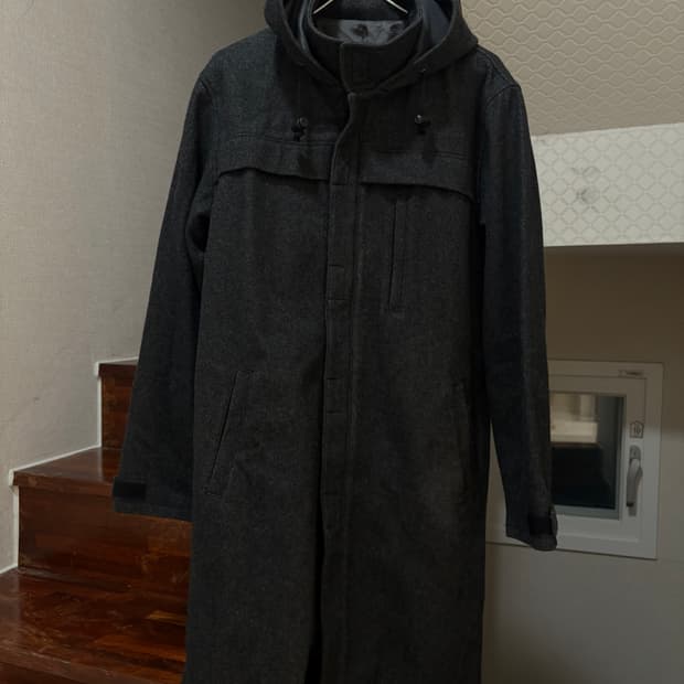 Tornado Mart 울 블렌드 후드 코트