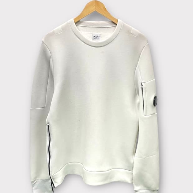  CP 컴퍼니 렌즈 화이트 맨투맨 셔츠 M-L