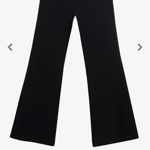 율러 시그니처 플레어 신치백 팬츠 블랙 M 새상품