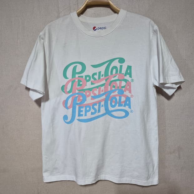 PepsiCola 펩시콜라 로고 화이트 XL