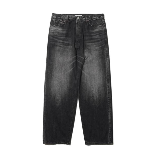 아워셀브스 25ss 와이드테이퍼드 데님 워시드블랙 1