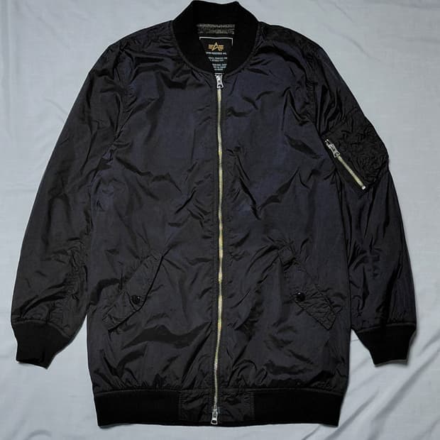 알파인더스트리 블랙 항공 자켓 M (무료배송)