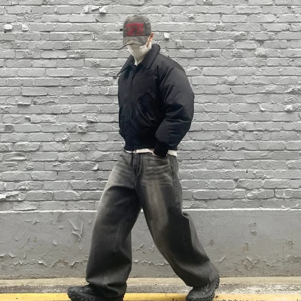 DNSR 디엔에스알 플라이트 덕다운 크롭 패딩