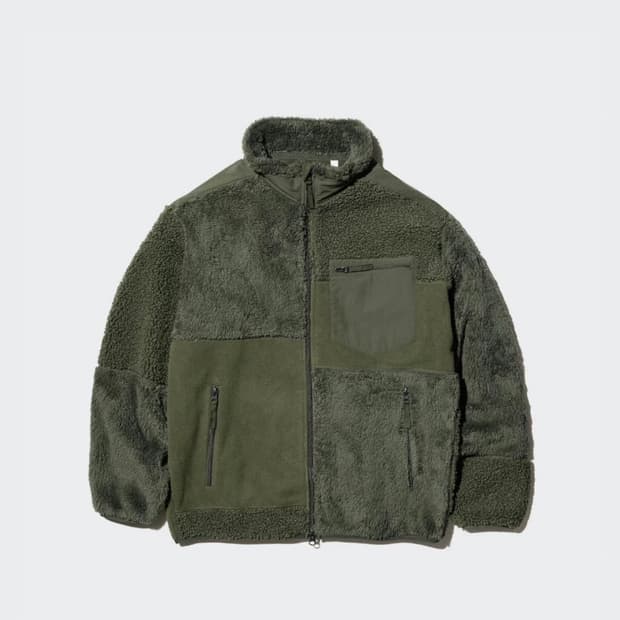 유니클로x엔지니어드가먼츠 후리스 올리브 L