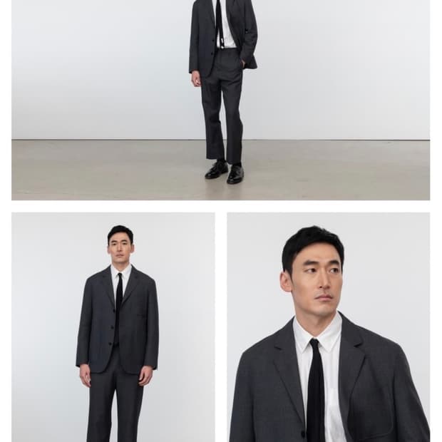 포터리 / 울 스포츠 셋업 다크그레이 / Size 2,2