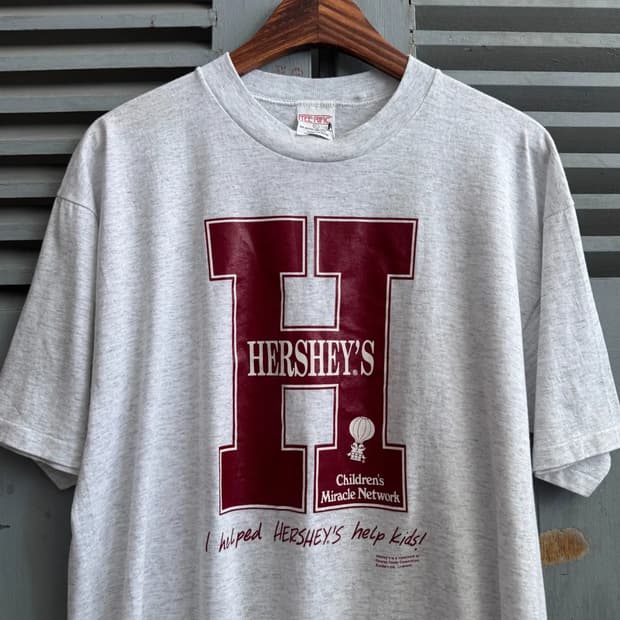[XL]90's HERSHEY'S Made in USA 프로모 티셔츠