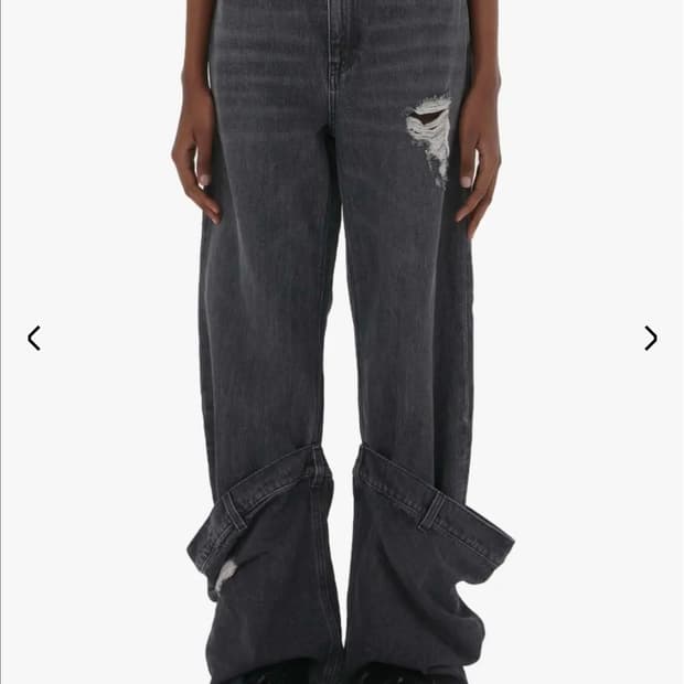 JW Anderson 버킷 데님 그레이 28