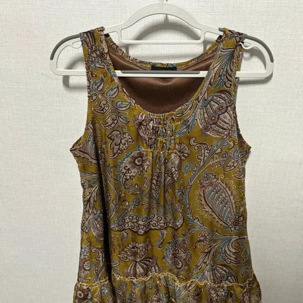 빈티지 히피 페이즐리 슬리브리스