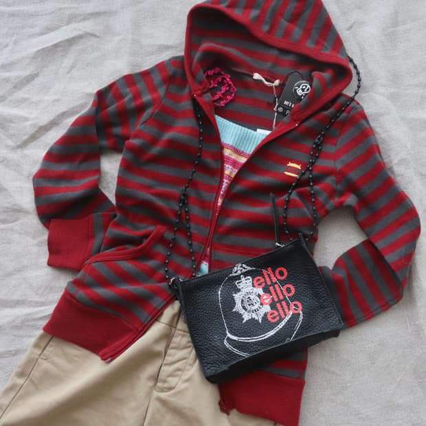 [Hysteric Glamour] Border Hoodie (새상품)