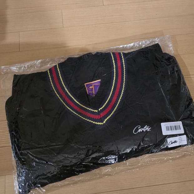 코르테이즈 윔블던 케이블 니트 스웨터 블랙 M