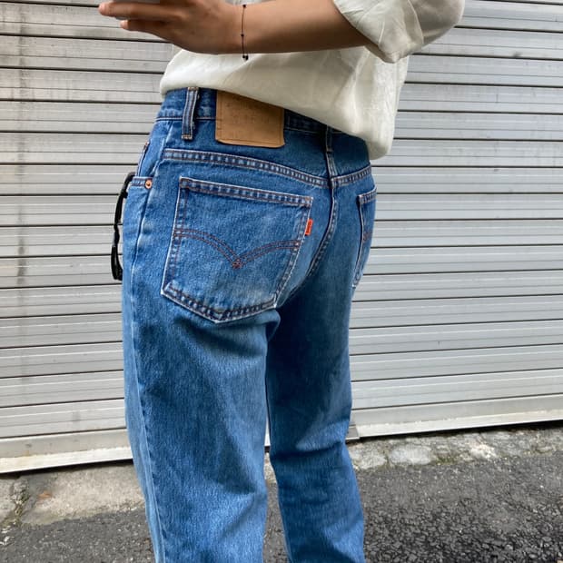 Levi’s 오렌지탭 데미지 워싱 팬츠
