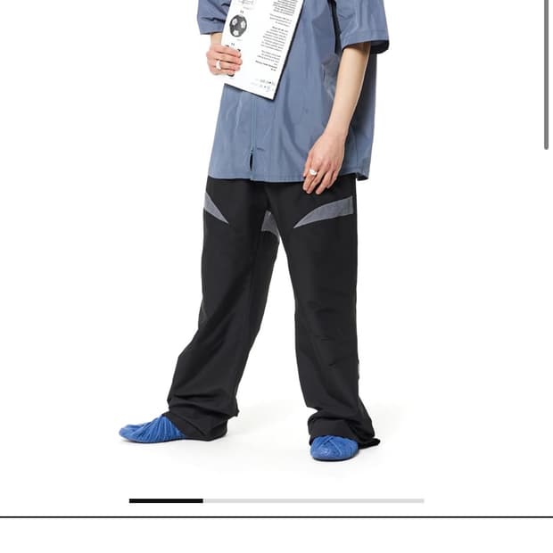 오프닝프로젝트 하프 셔츠 (Blue Grey)