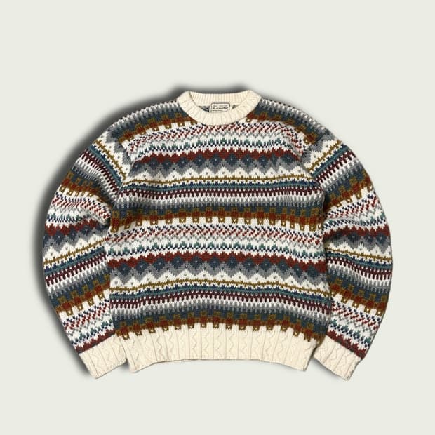 헤비 울 페어아일 니트