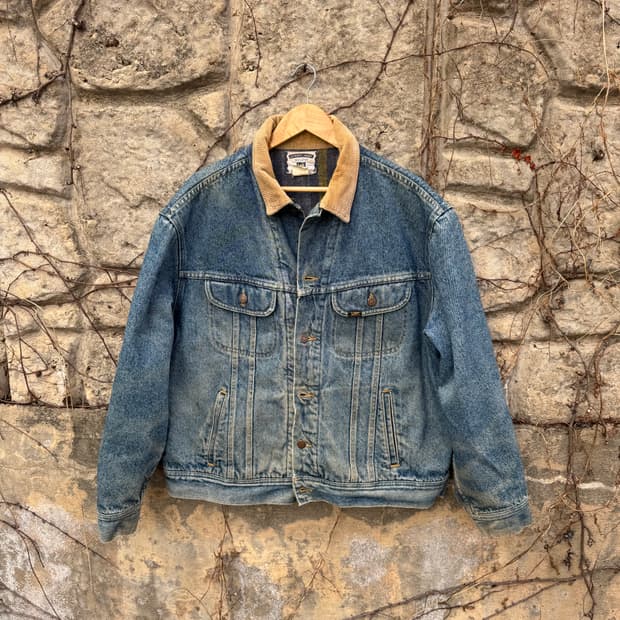 90s lee 빈티지 스톰라이더 블랭킷 안감 웨스턴 데님 자켓