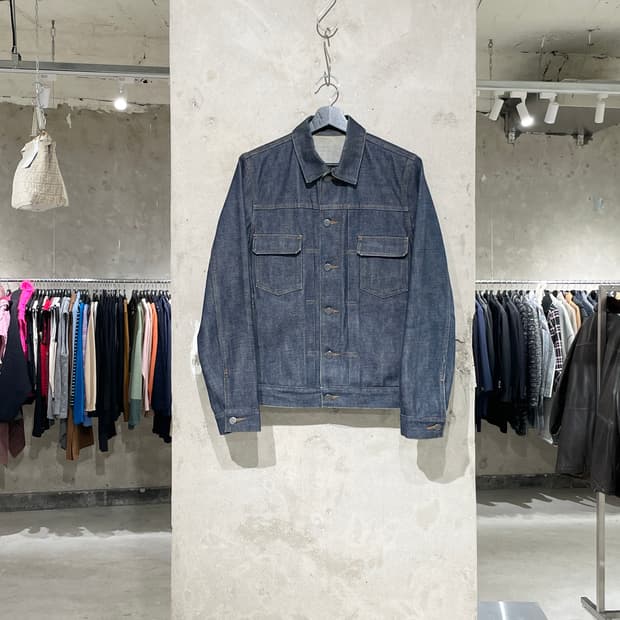 아페쎄 진청 생지 데님 자켓