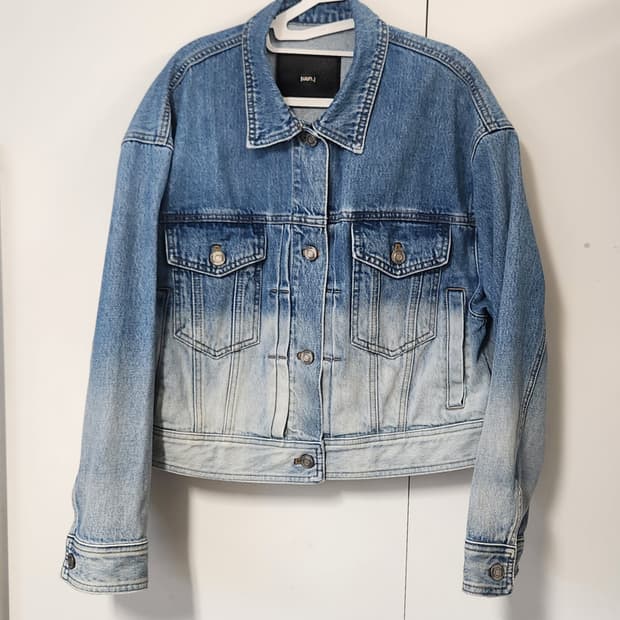 준지 크롭 그라데이션 청자켓 38