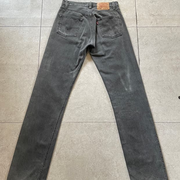 리바이스501 그레이 데님 팬츠