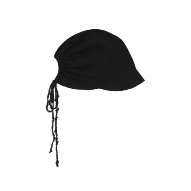 Harteordemn textured linen shirring cap
