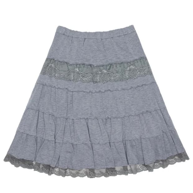 Tale midi skirt melange