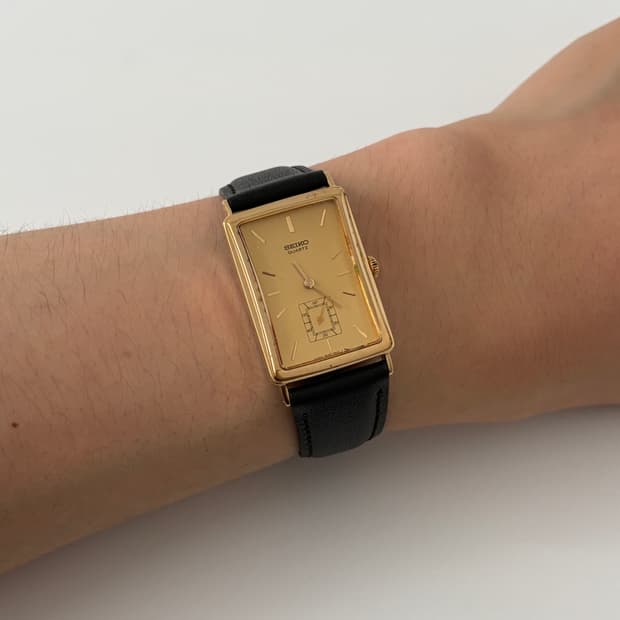 80s chariot small seconds gold tank