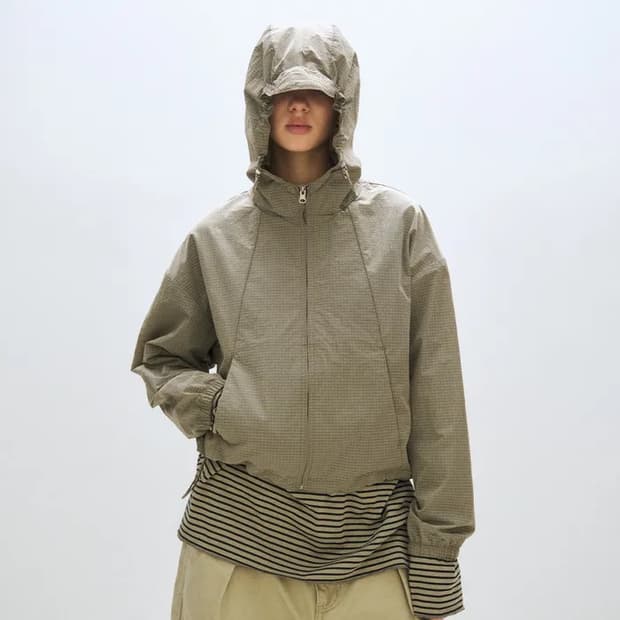 플리즈프로젝트 LIGHT WIND SHELL JACKET, TAUPE