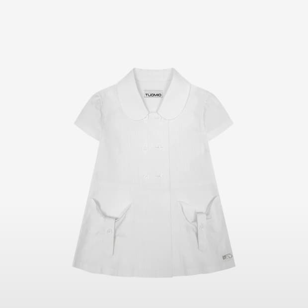 뚜오미오 카라하프자켓 화이트 2사이즈