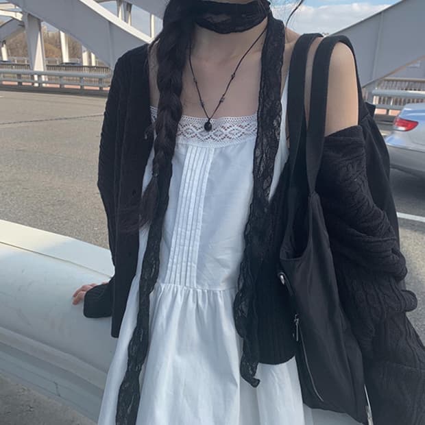 애니원모어 가디건 원피스 세트