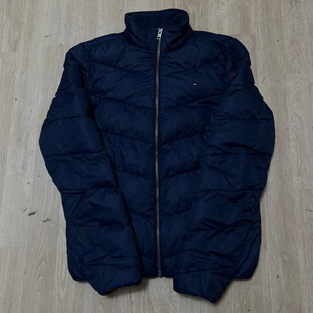 타미힐피거 진스 퀼팅 다운 경량 패딩 S/90