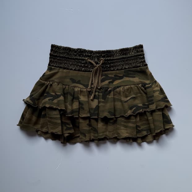 Military Banding Mini Skirt 0334