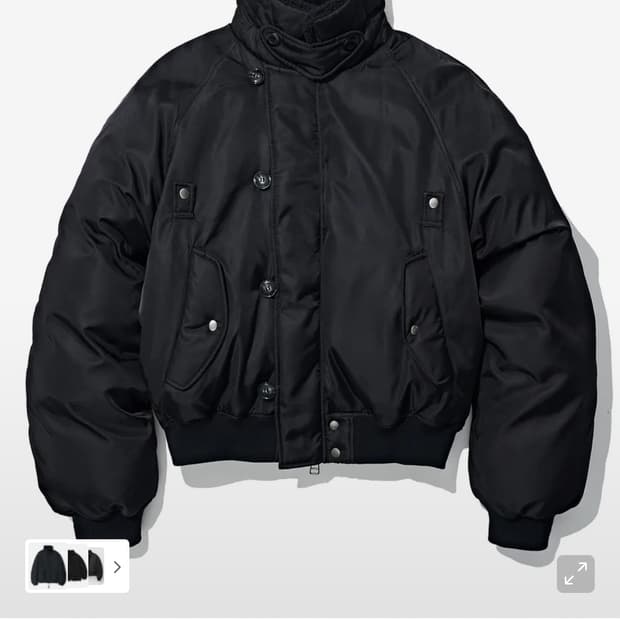 파르티멘토 n2b 밀리터리 숏 파카 블랙 L