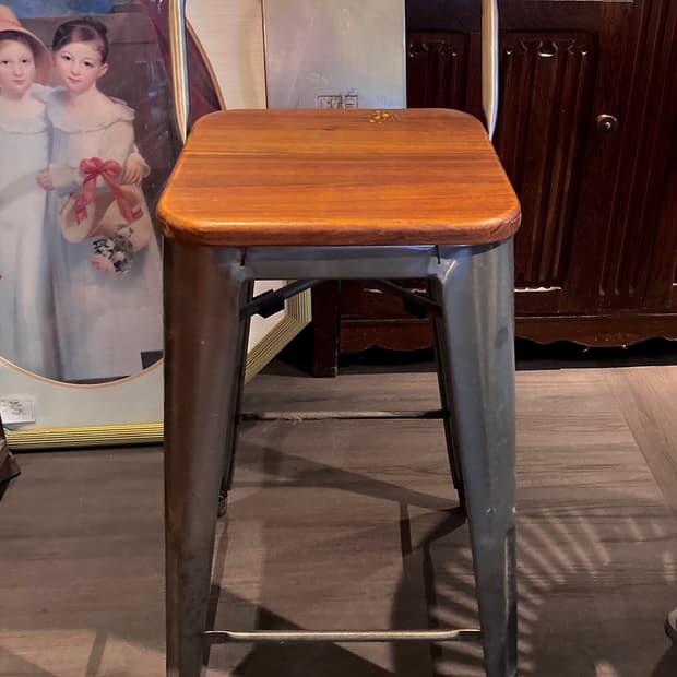 Tolix Style Metal Bar Stool