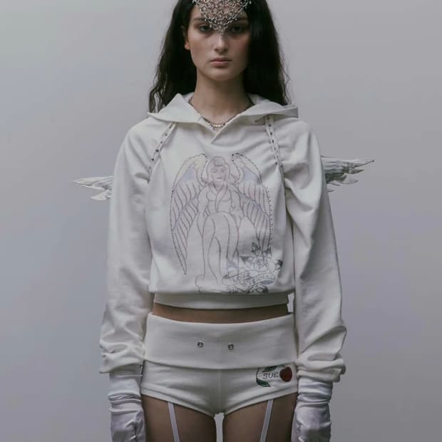 스컬프터 엔젤 후드 화이트