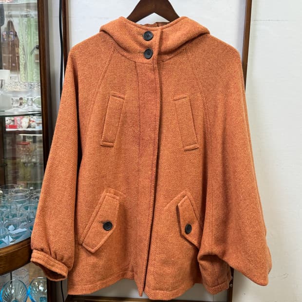 코랄 버튼 가오리코트