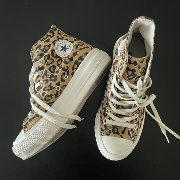 컨버스 올스타 일본 발매 레오파드 하이(US4)