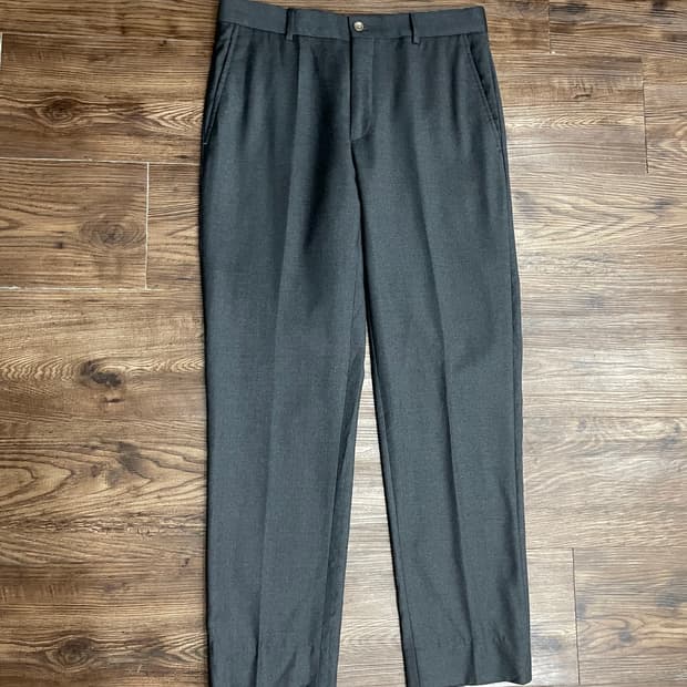 폴로 이태리산 울 트라우저 팬츠 슬랙스 챠콜