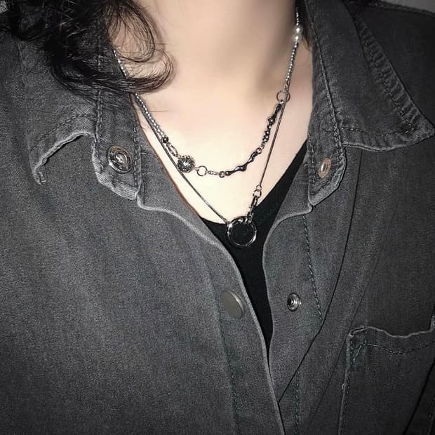 (새상품) ark104 ejector 레이어드 목걸이