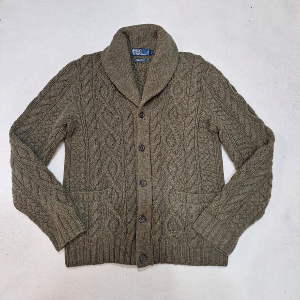 폴로랄프로렌  케이블핸드니트 가디건L