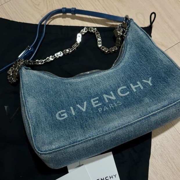 지방시 데님 핸드 숄더백