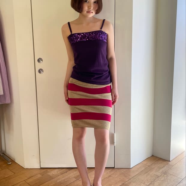 sequin sleeveless