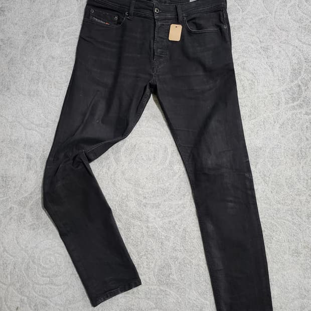 디젤 블랙진 슬림핏 데님 팬츠-32