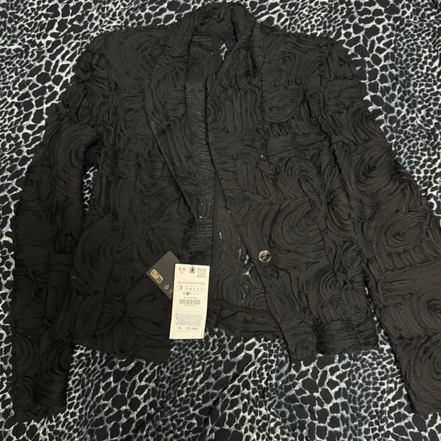 자카드 플로럴 자켓 블레이저