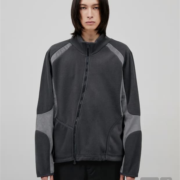 8.Division Suede Fleece Jacket - Dark Gr