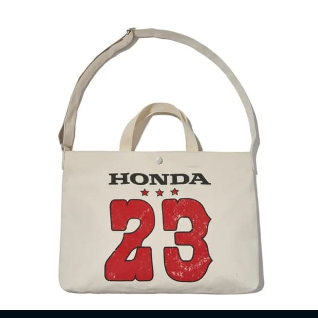 Honda Strap Canvas Bag_Ivory