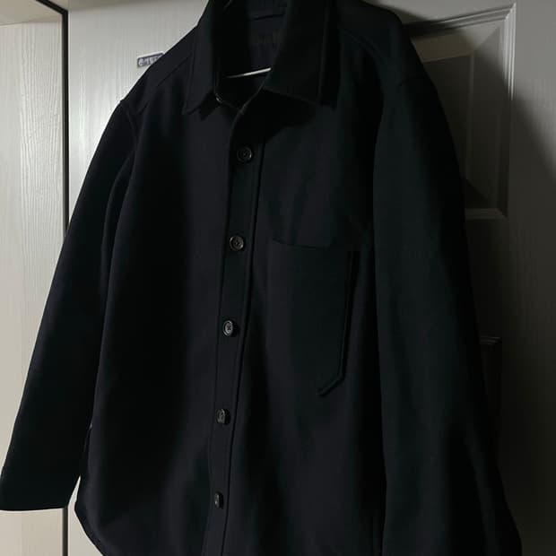 유니클로 셔츠자켓 (다크네이비)