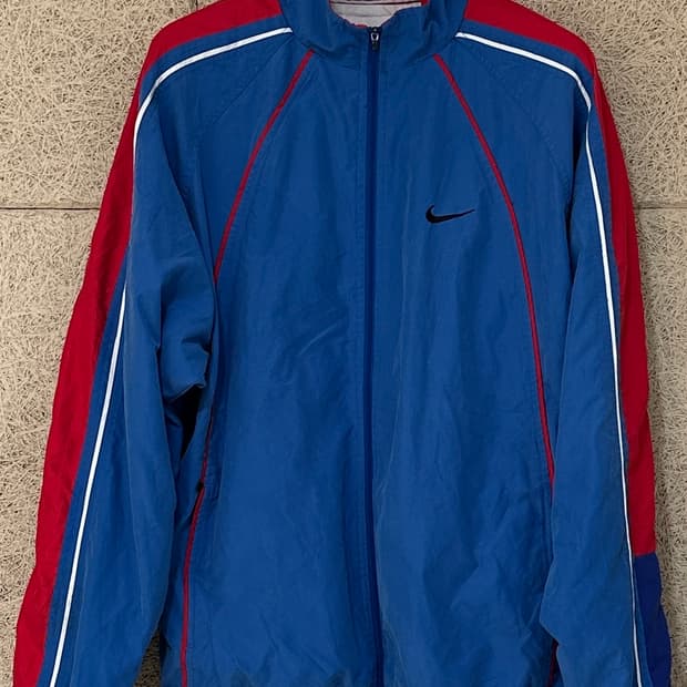 나이키 빈티지 90s 바람막이 자켓 USA 스우시 자켓