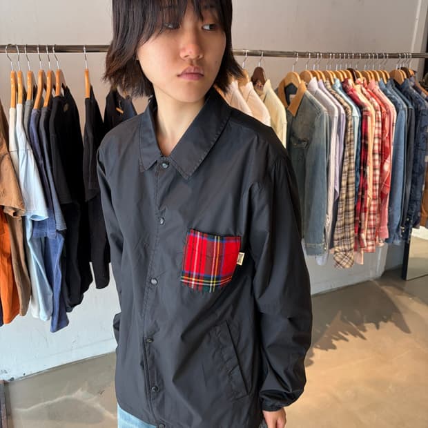 Lonsdale 체크 포켓 코치 자켓 M