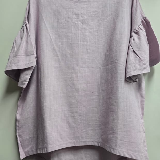 새상품)온앤온 마 100프로 러블리 반팔블라우스 M