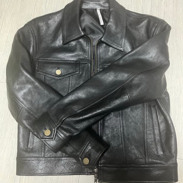 노이어 앤틱 카우 트러커 자켓 48 블랙 새상품